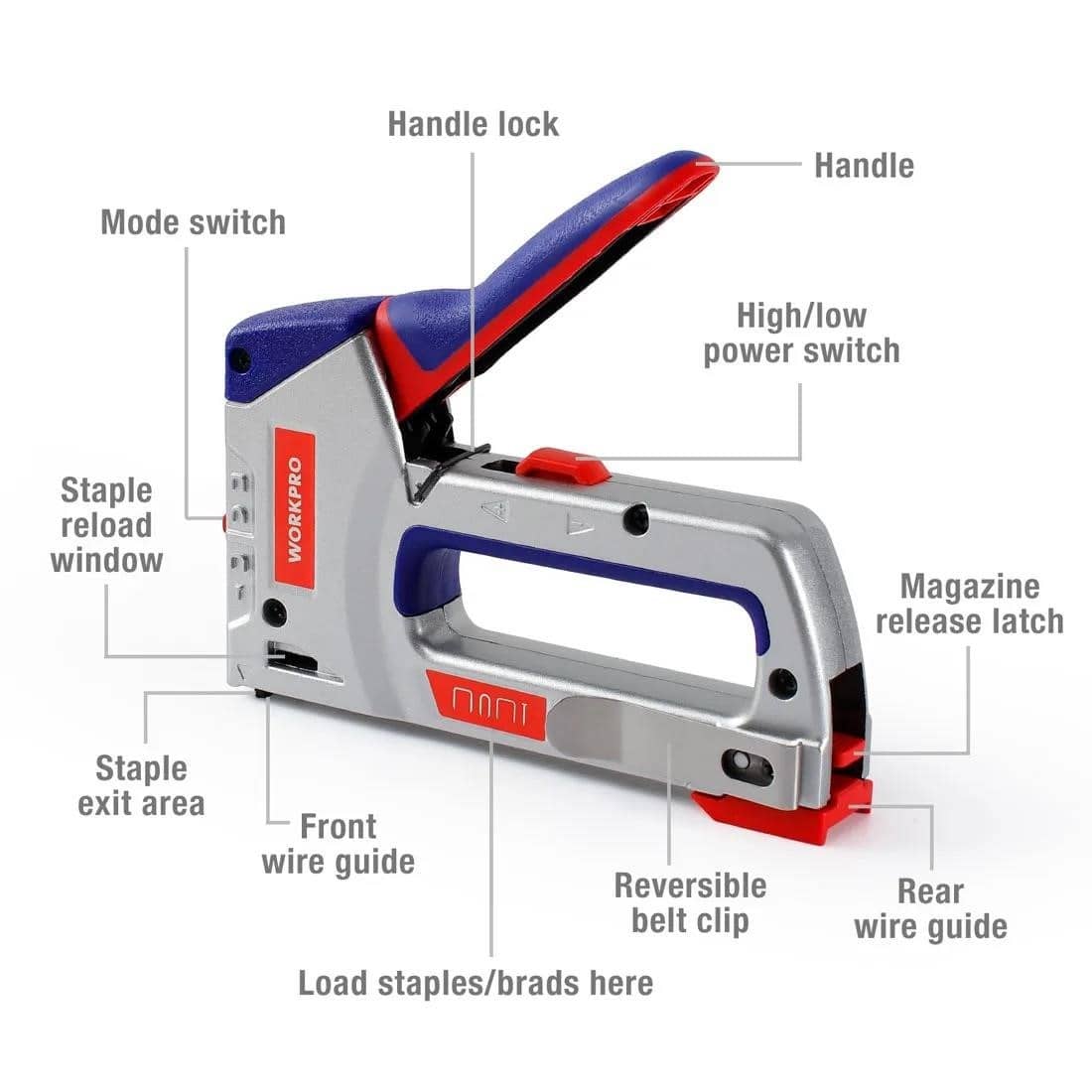 WORKPRO 4 U 1 Heavy Duty Hefting Gun za DIY Home Decoration Namještaj ...