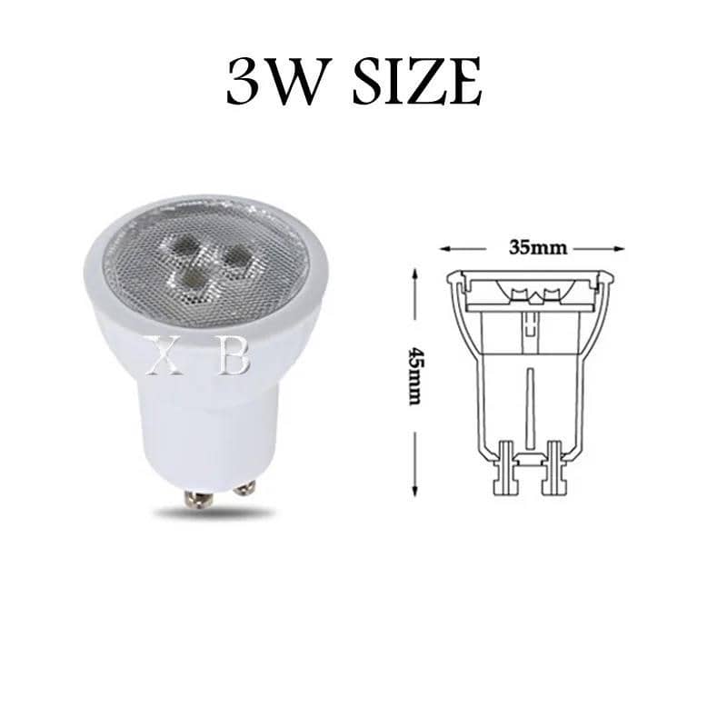 Mini LED žarulja s mogućnošću prigušivanja 3W GU10 MR11 AC85-265V 35 mm ...